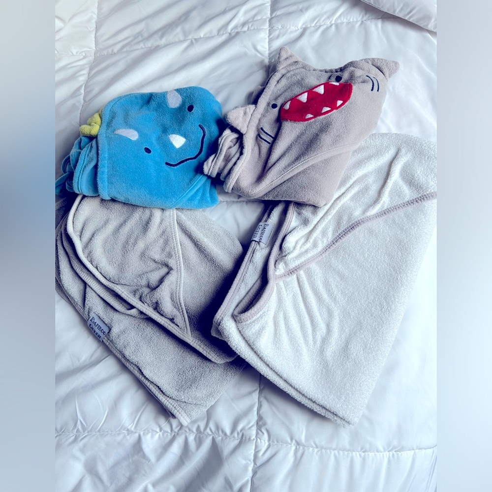 4 baby bath towels